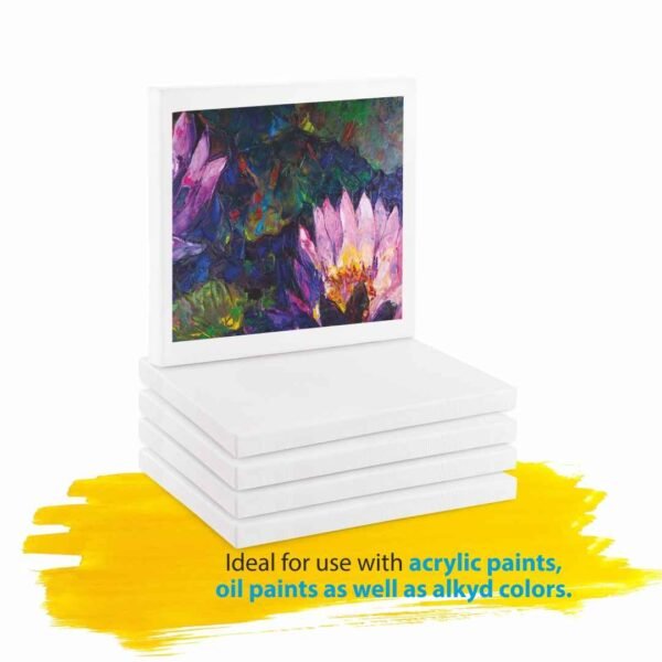 Stretched canvas art board painting skirting drawing paints