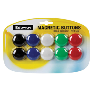 Eduway (Set of 10) Colourful Magnet Buttons