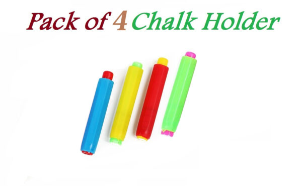 Eduway Multicolor Chalk Holder pack of 4